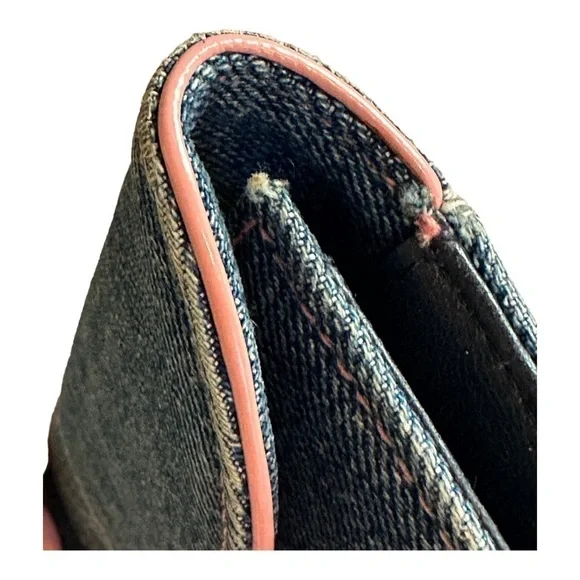 Vintage Dior Denim Long Saddle Wallet - Picture 6 of 15
